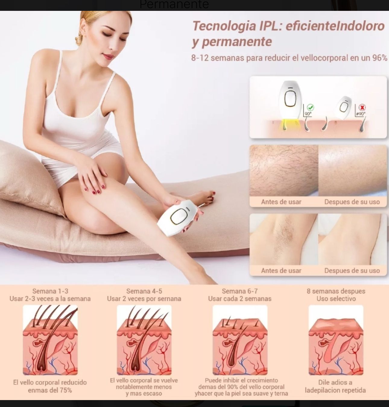 Depiladora laser Ipl Permanente Corporal